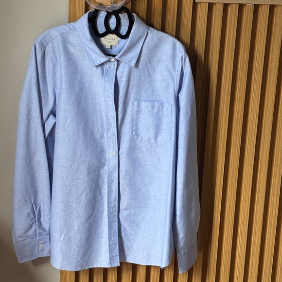 Sezane Max Shirt Bleu Très Clair - Size 40 - Picture 2 of 2